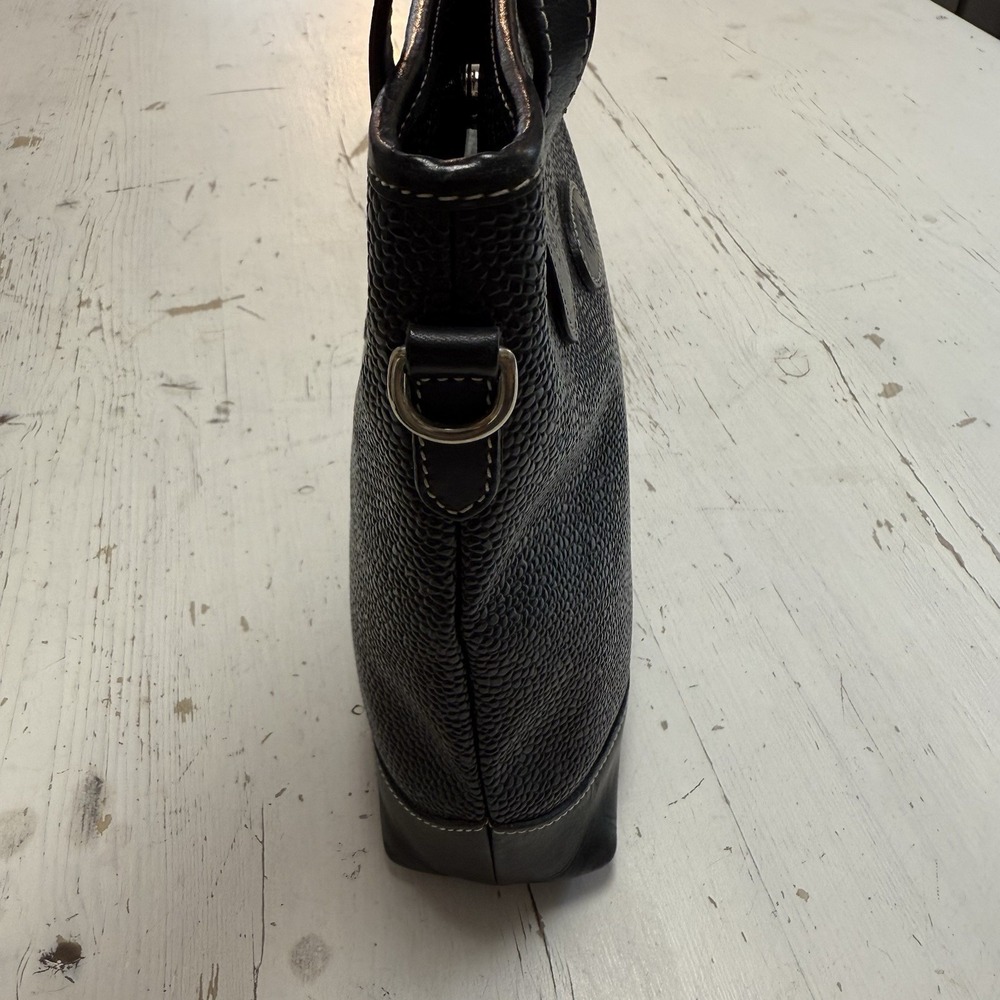 Vintage Mulberry Handbag Black Scotch Grain Leather Micro Bag & Coin Purse $1250 - Picture 8 of 15